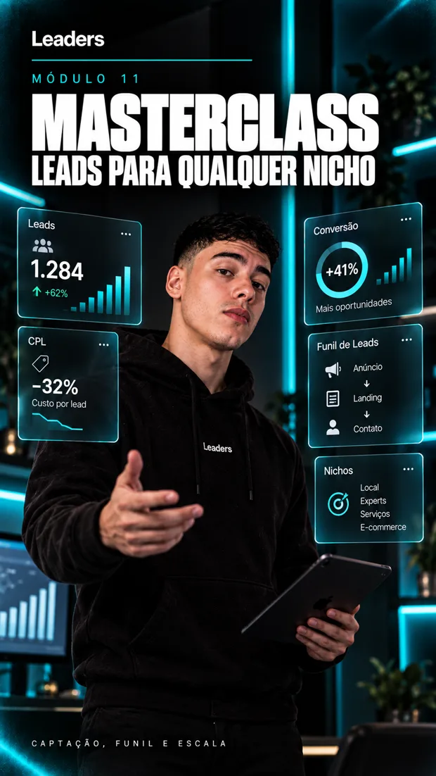 Capa do módulo Masterclass: gerar lead