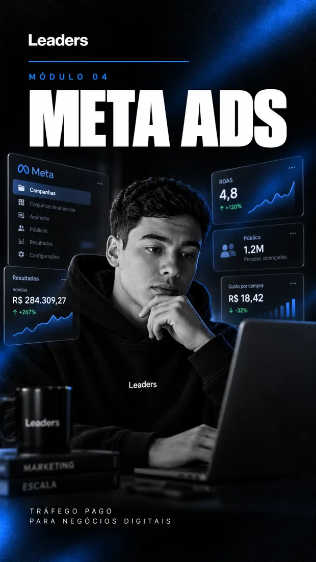 Capa do módulo Meta Ads